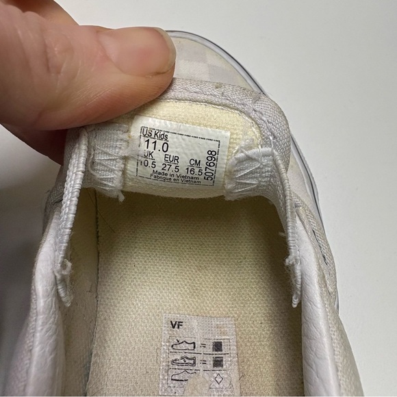 2/10$ Vans Toddler Girls 11 Slip On Classic Checkered Sneaker Shoe Light Purple - Picture 6 of 7